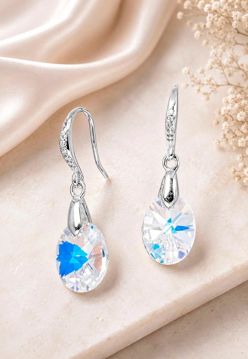 AROS JOYAS MONTERO PRAGA PLATA 925 CRISTALES GENUINOS AURORA BOREAL - 6