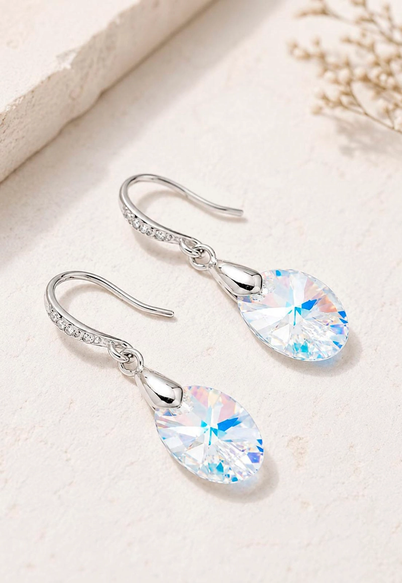 AROS JOYAS MONTERO PRAGA PLATA 925 CRISTALES GENUINOS AURORA BOREAL - 8