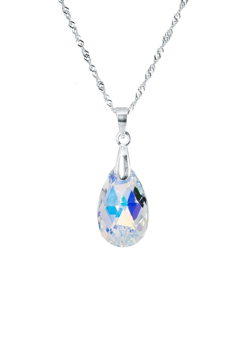 AROS JOYAS MONTERO PLATA 925 ENCANTO Y CRISTALES GENUINOS AURORA BOREAL - 1