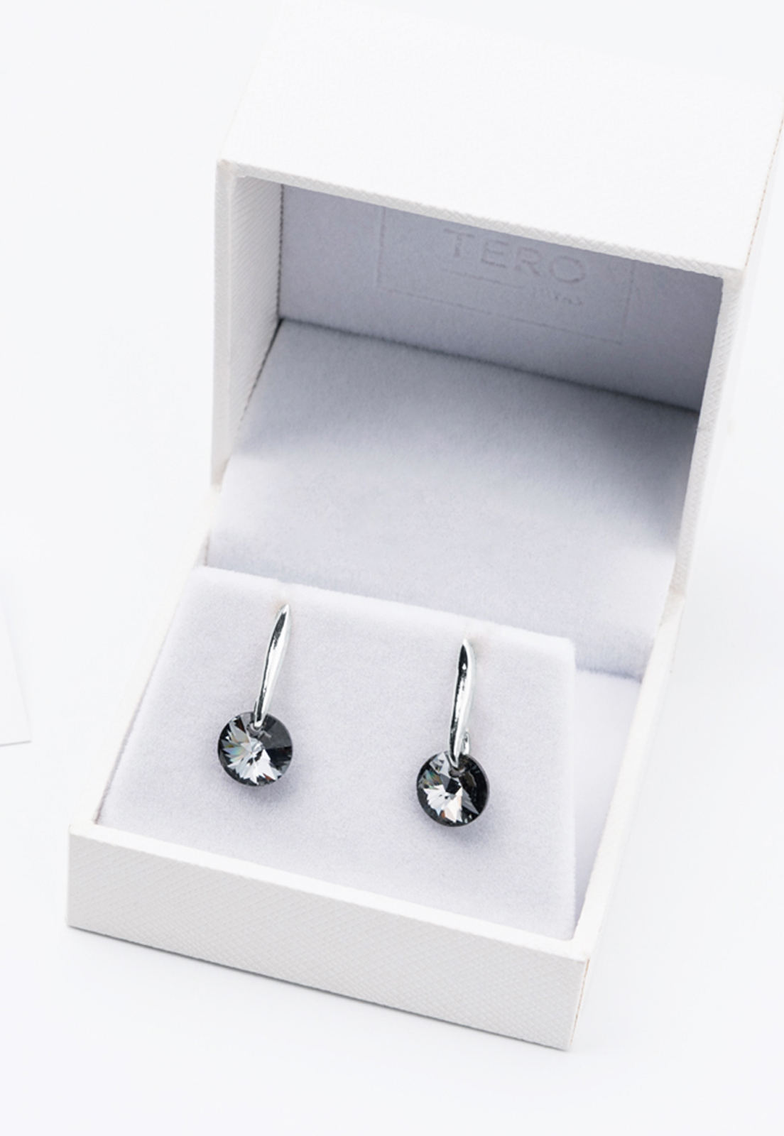 AROS JOYAS MONTERO PLATA ITALIANA 925 PUNTO DE LUZ Y CRISTALES GENUINOS SILVER NIGHT - 3