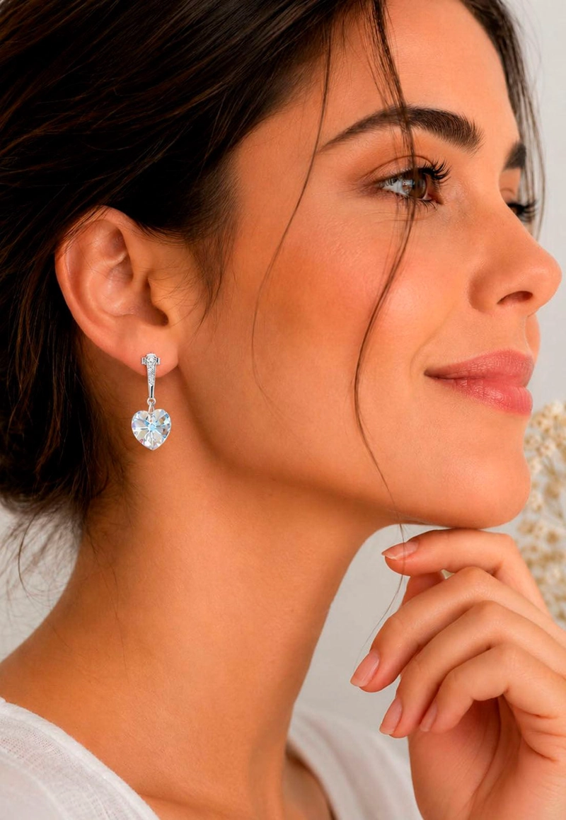 AROS JOYAS MONTERO ROMANCE PLATA 925 CRISTALES GENUINOS AURORA BOREAL - 4