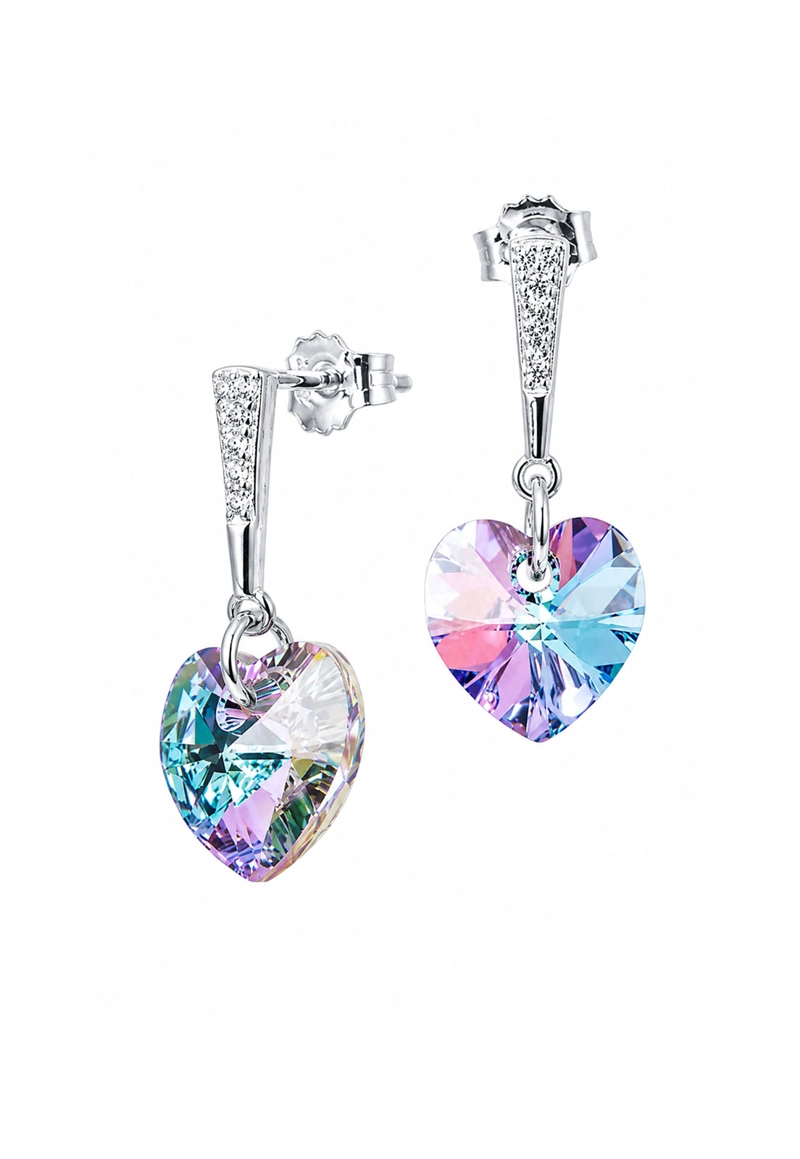 AROS JOYAS MONTERO ROMANCE PLATA 925 CRISTALES GENUINOS VITRAL LIGHT - 1