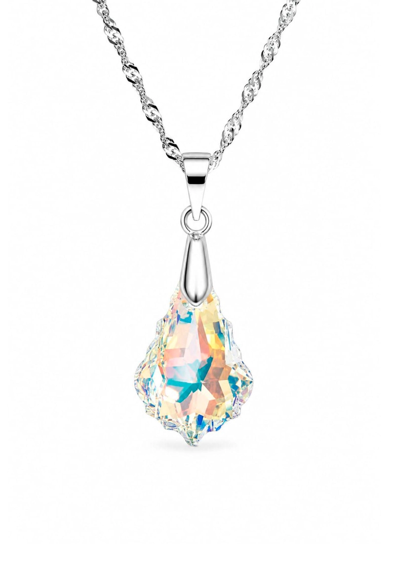 COLLAR ROMA PLATA 925 CRISTAL SWAROVSKI® AURORA BOREAL - 1