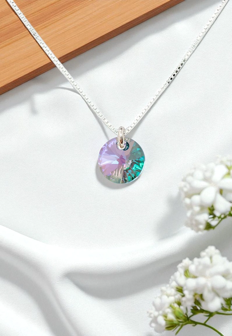 Collar Punto de Luz Plata 925 con cristales de Swarovski® Paradise Shinne - 1