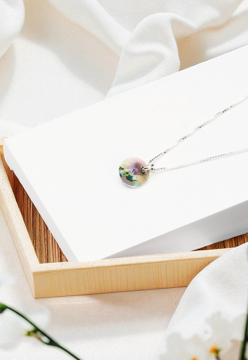 Collar Punto de Luz Plata 925 con cristales de Swarovski® Paradise Shinne - 2