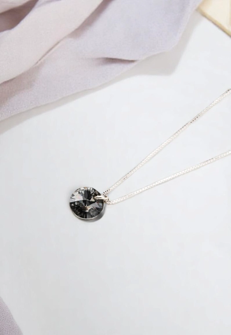 Collar Punto de Luz Plata 925 con cristales de Swarovski® Silver Night - 3