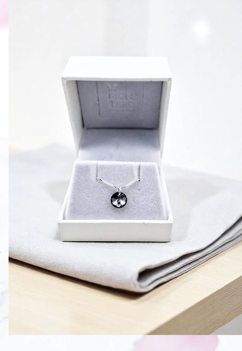 Collar Punto de Luz Plata 925 con cristales de Swarovski® Silver Night - 4