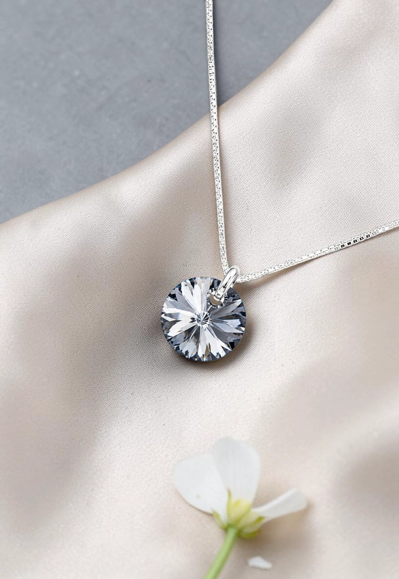 Collar Punto de Luz Plata 925 Cristal Swarovski® Silver Night - 7