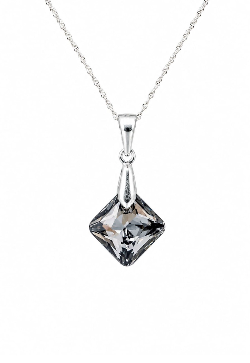Collar Cristina Plata 925 Cristal SWAROVSKI® Silver Night - 1