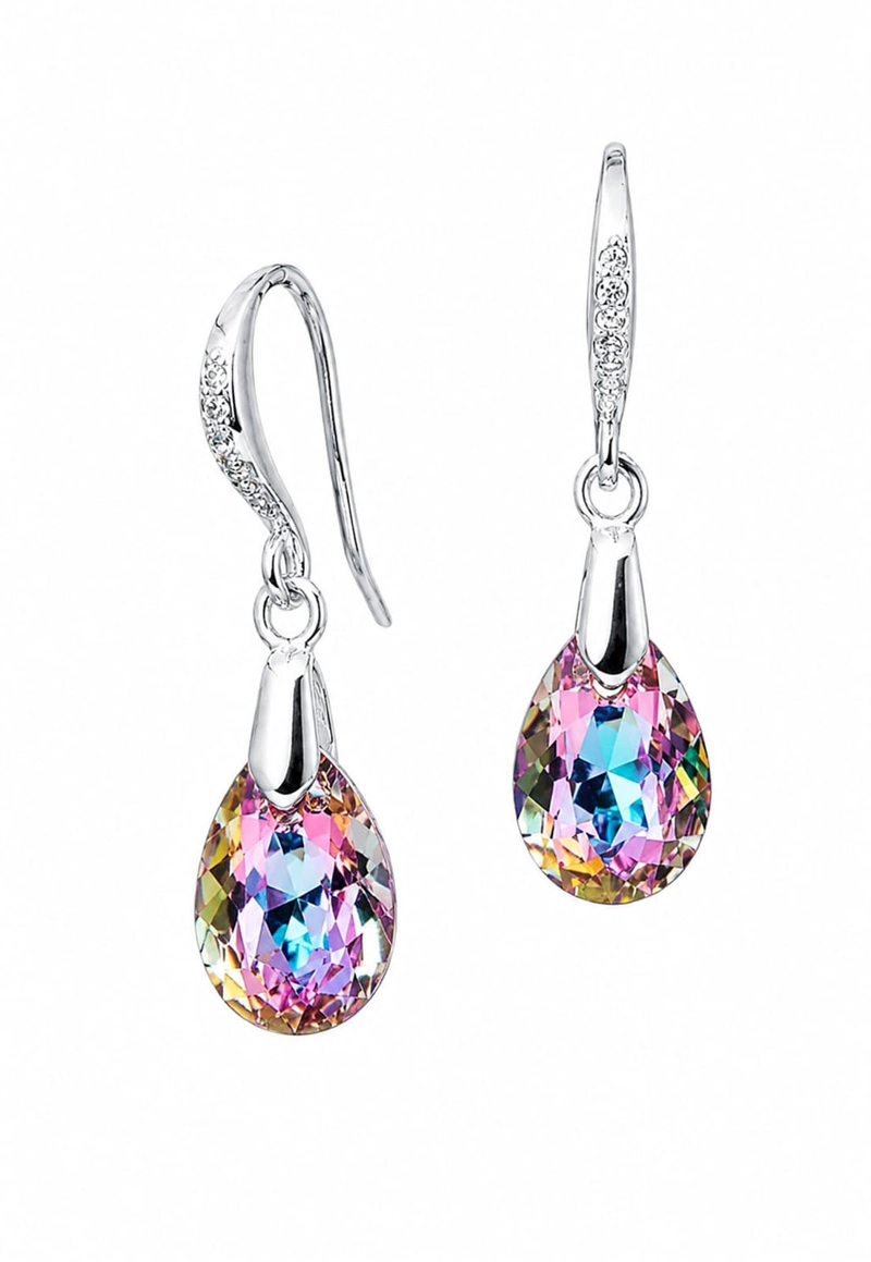 AROS GOTA DE LUZ PLATA 925 CRISTAL SWAROVSKI® VITRAL LIGHT - 1