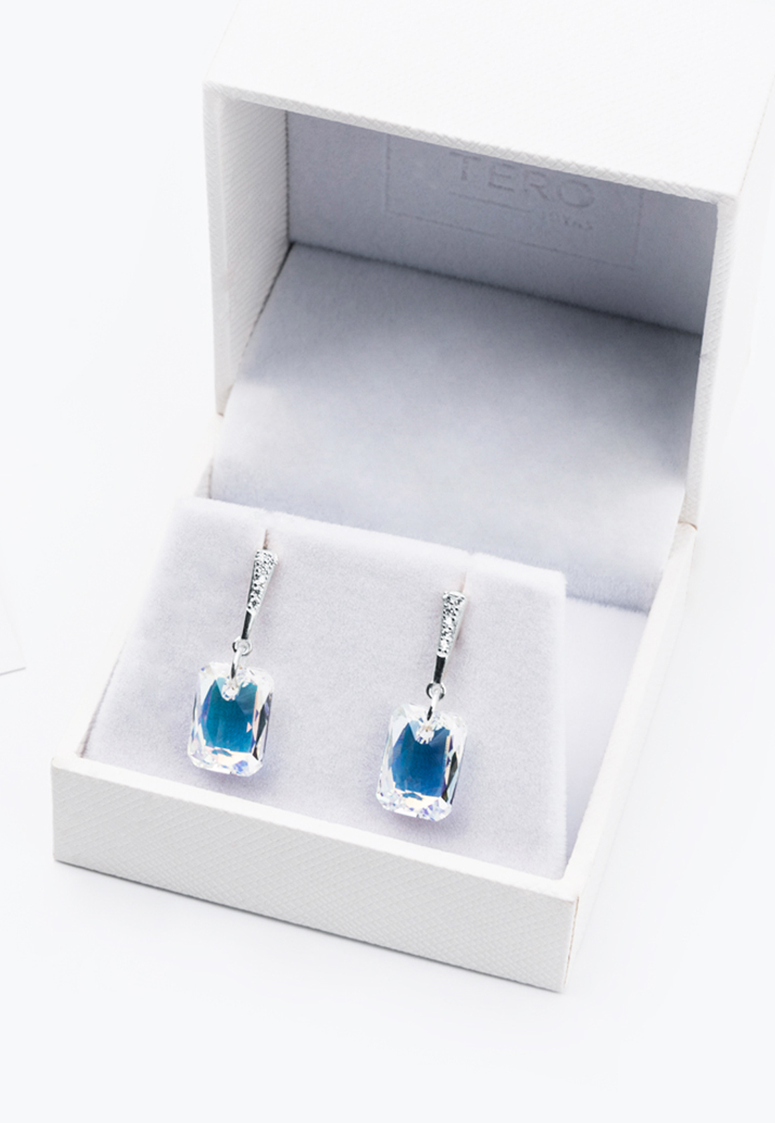 AROS ESTEFANIA PLATA ITALIANA 925 Y CRISTALES GENUINOS AURORA BOREAL JOYAS MONTERO - 3