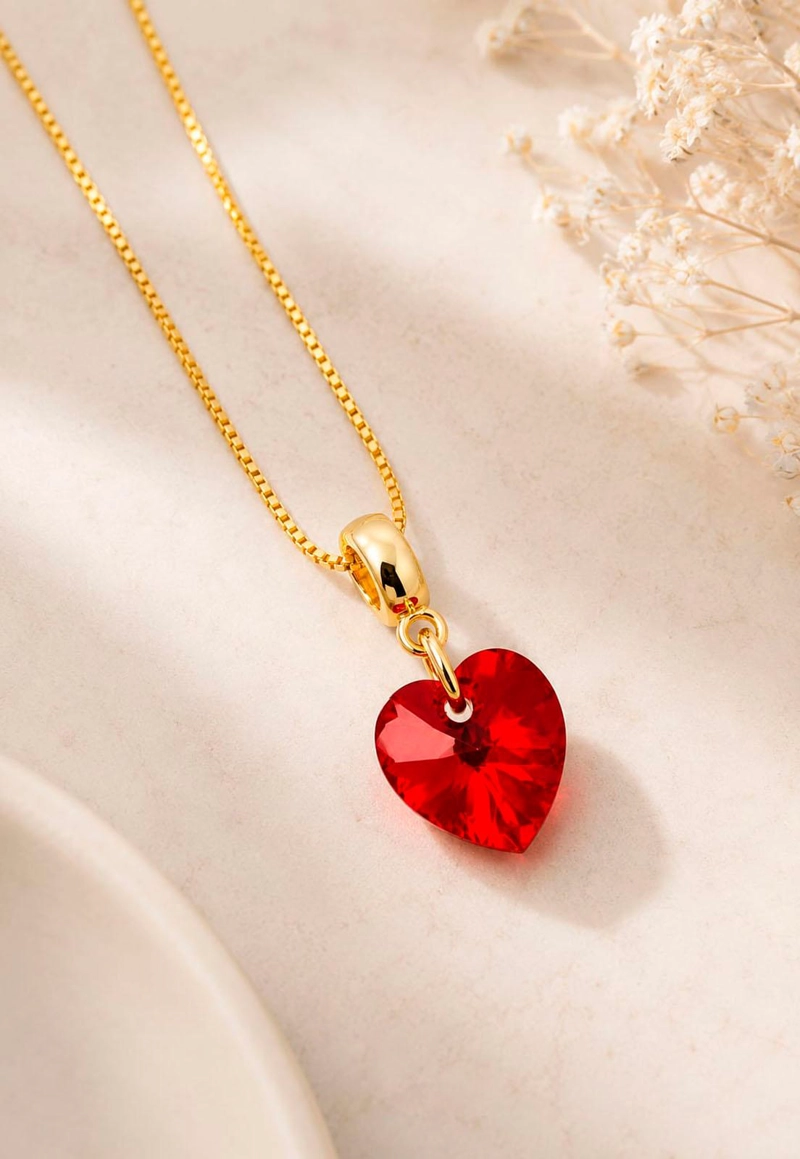 COLLAR ROMANCE GOLD 24K CRISTAL SWAROVSKI® SIAM - 2