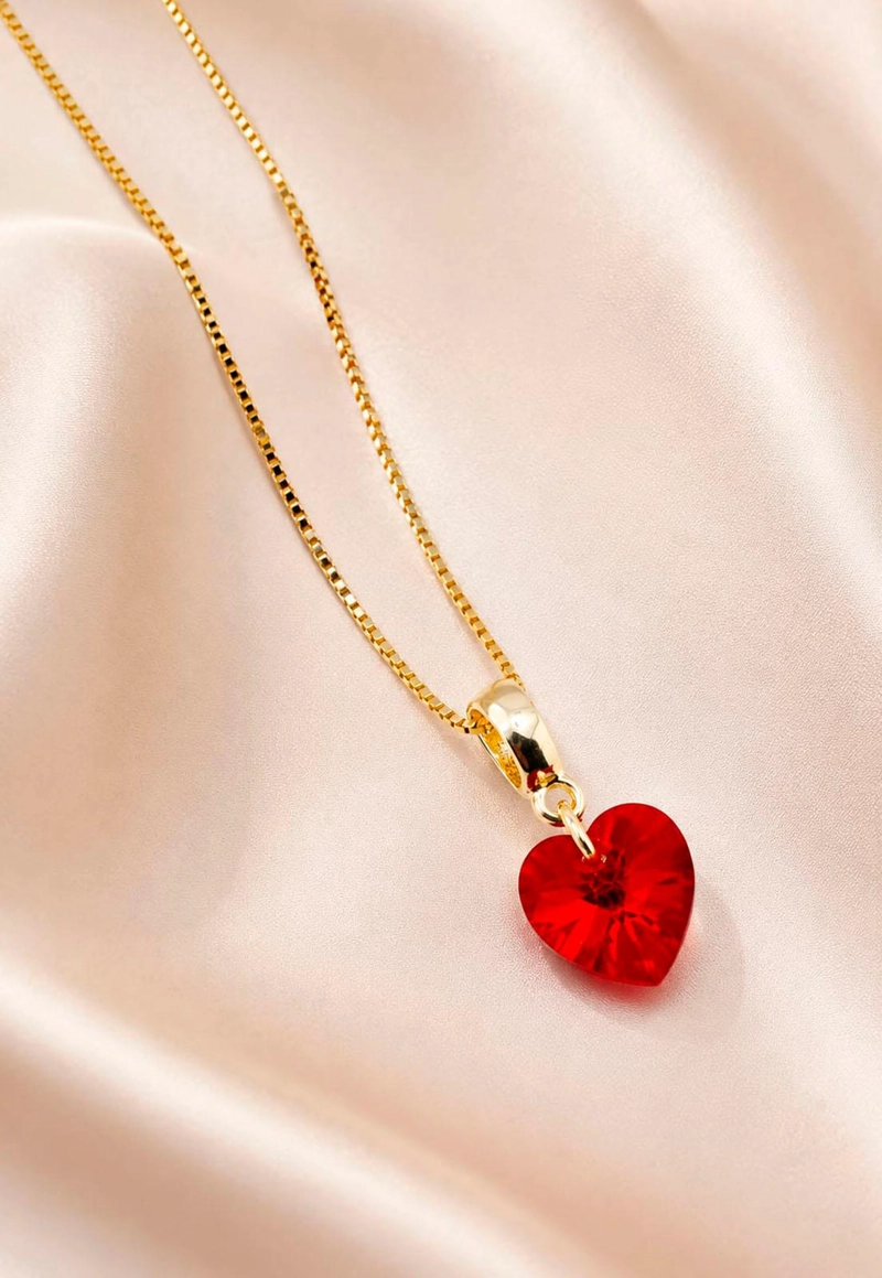 COLLAR ROMANCE GOLD 24K CRISTAL SWAROVSKI® SIAM - 5