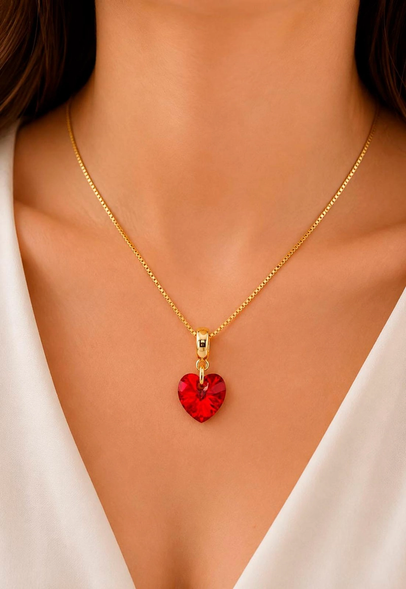COLLAR ROMANCE GOLD 24K CRISTAL SWAROVSKI® SIAM - 7