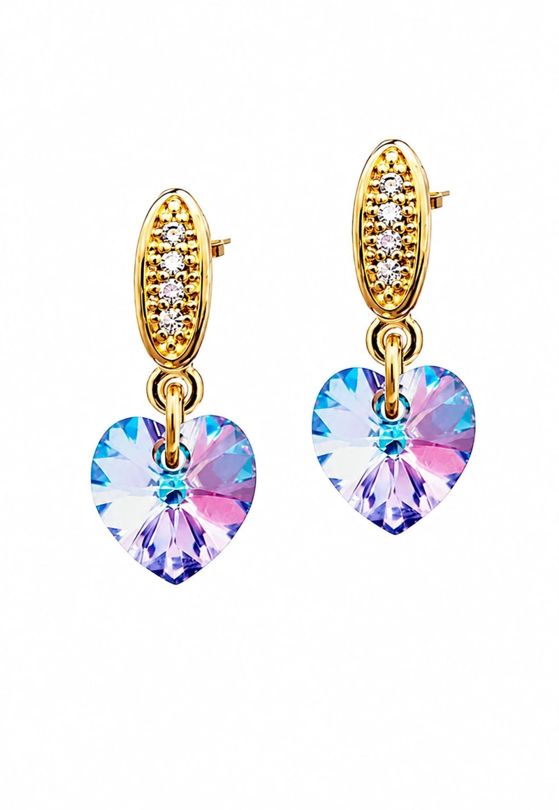 AROS ROMANCE GOLD CRISTALES SWAROVSKI® VITRAL LIGH - 1