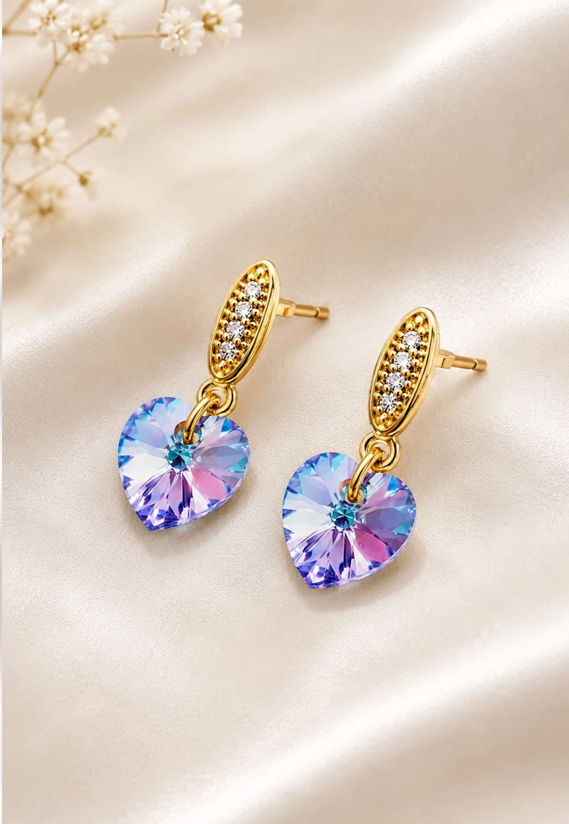 AROS ROMANCE GOLD CRISTALES SWAROVSKI® VITRAL LIGH - 2