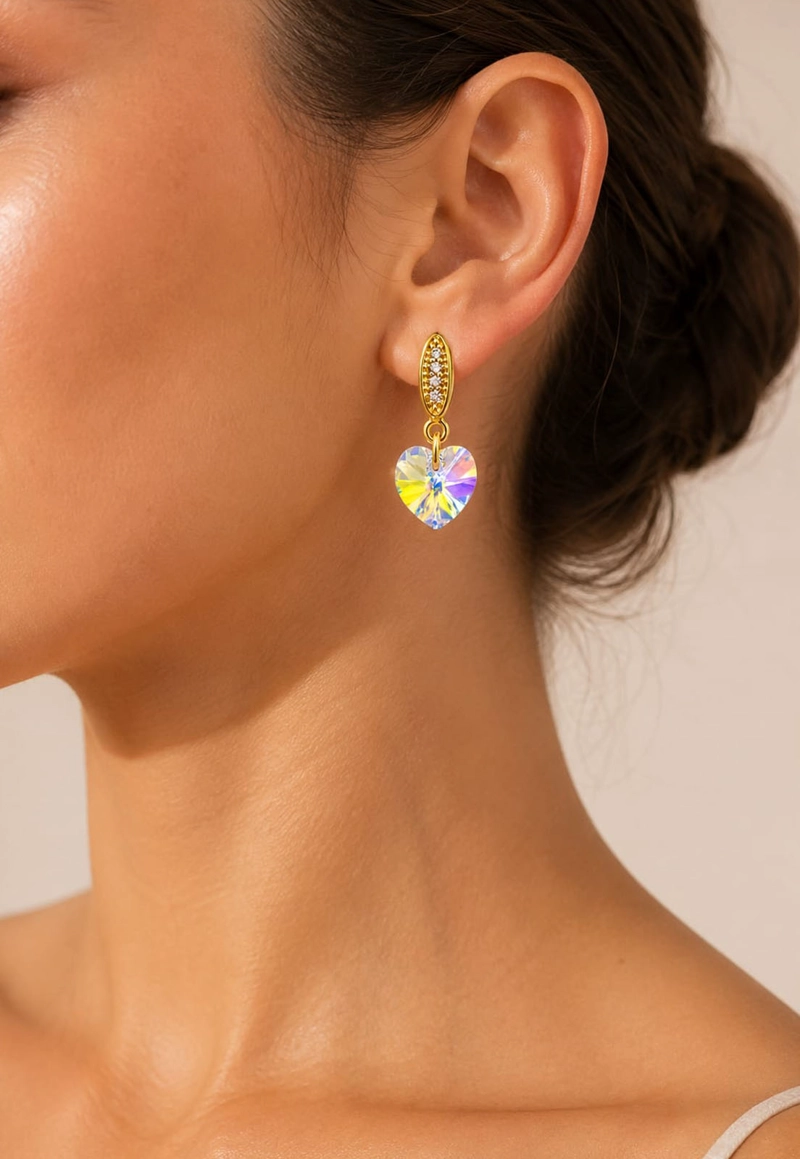 AROS ROMANCE GOLD CRISTALES SWAROVSKI® AURORA BOREAL - 6