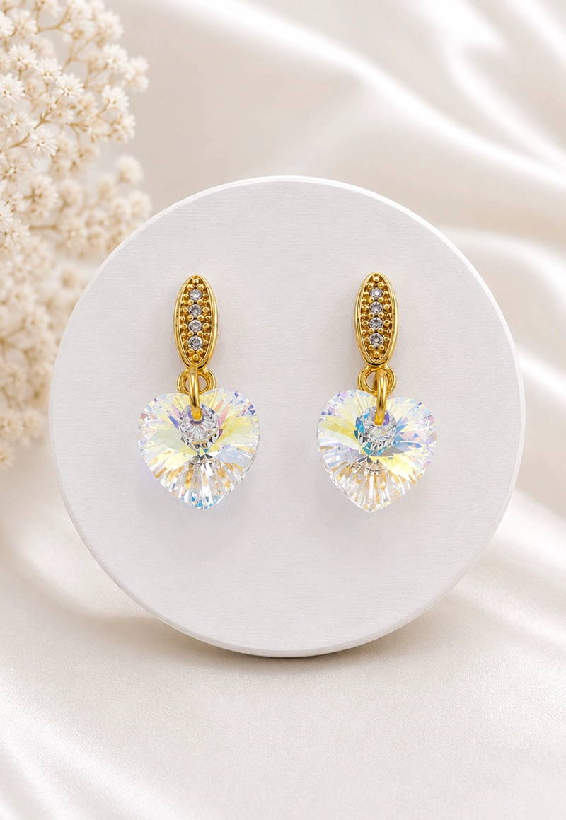 AROS ROMANCE GOLD CRISTALES SWAROVSKI® AURORA BOREAL - 8
