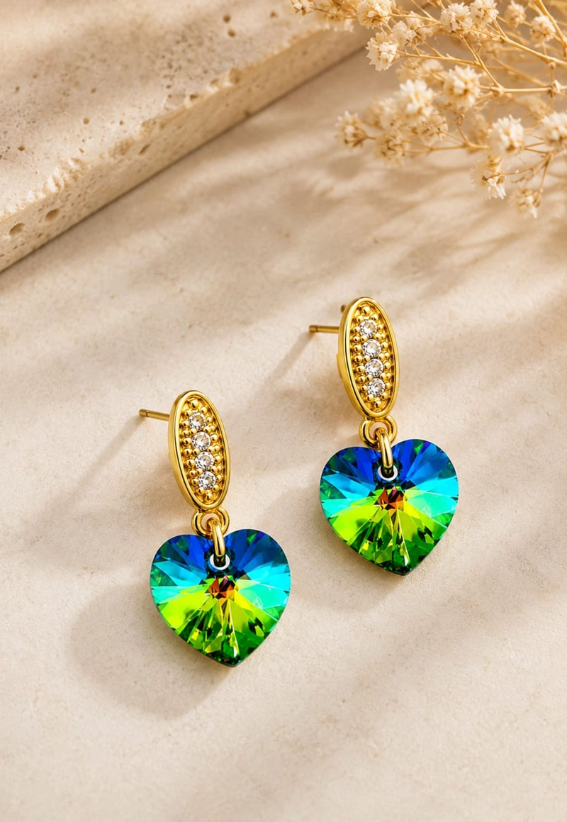 AROS ROMANCE GOLD CRISTALES SWAROVSKI® VITRAL MEDIUM - 2