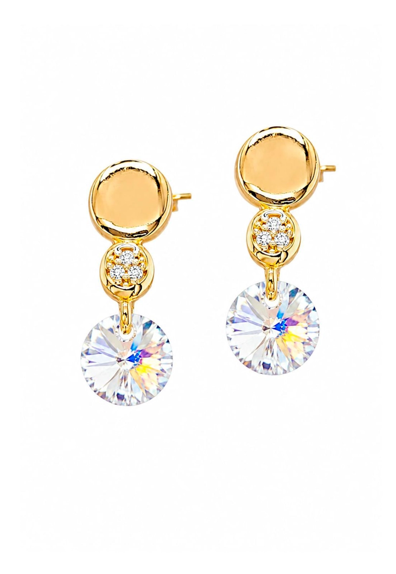 AROS PUNTO DE LUZ GOLD 24K CRISTAL SWAROVSKI® AURORA BOREAL - 1
