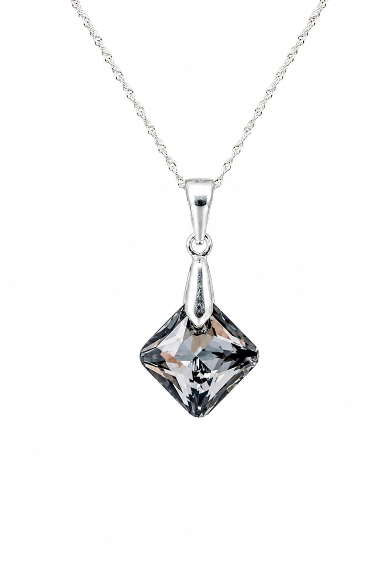 COLLAR CRISTINA PLATA 925 CRISTAL  SWAROVSKI® SILVER NIGHT - 1