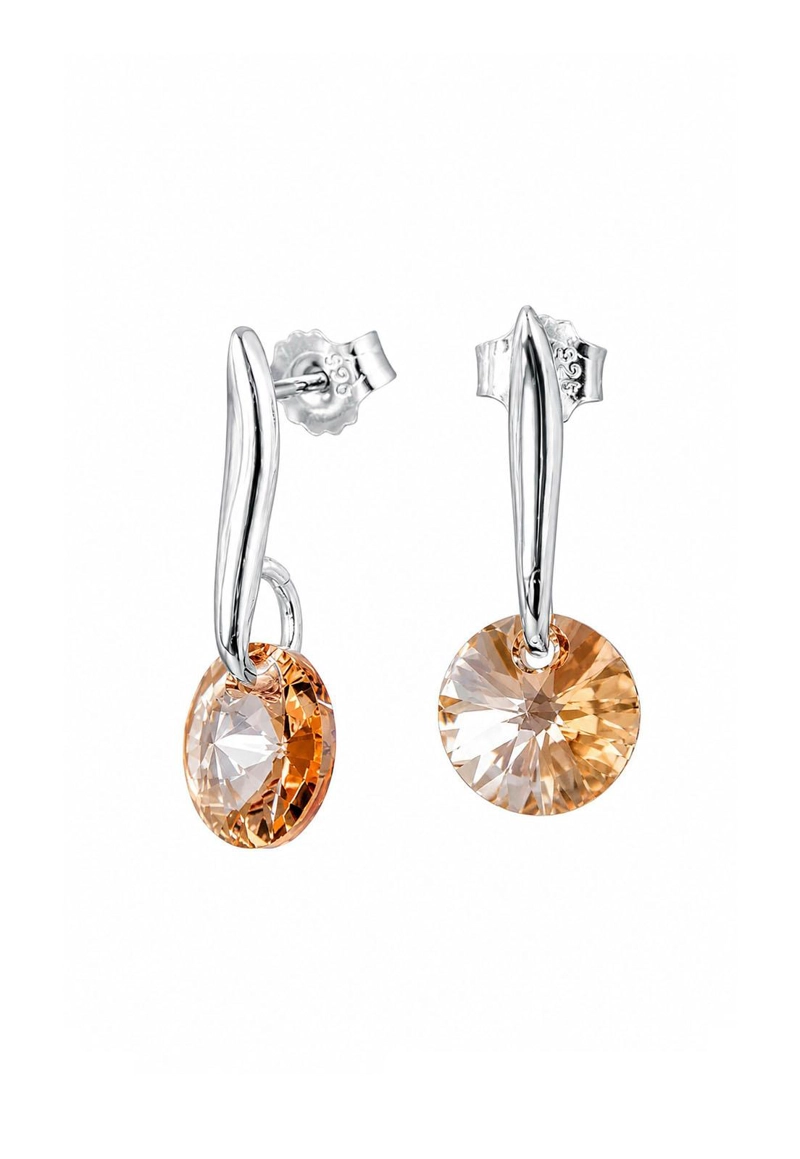 AROS PUNTO DE LUZ PLATA 925CRISTAL SWAROVSKI® GOLDEN SHADOW - 1