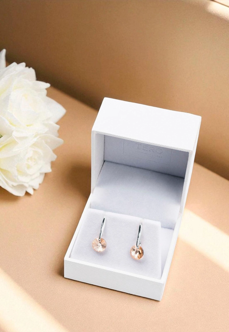 AROS PUNTO DE LUZ PLATA 925CRISTAL SWAROVSKI® GOLDEN SHADOW - 3