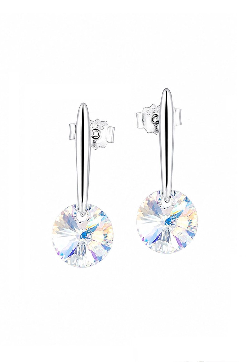 AROS PUNTO DE LUZ PLATA 925 CRISTAL SWAROVSKI® AURORA BOREAL - 1