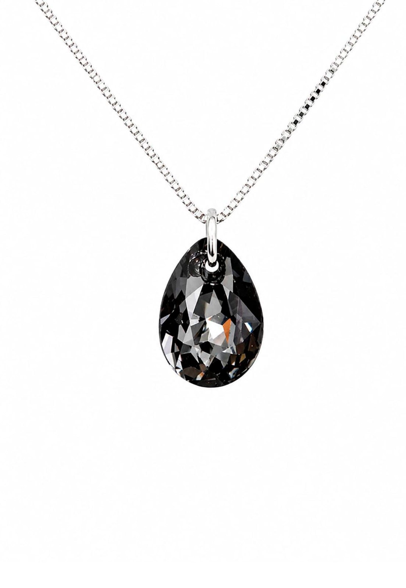 COLLAR GOTA DE LUZ PLATA 925 CRISTAL SWAROVSKI® SILVER NIGHT - 1