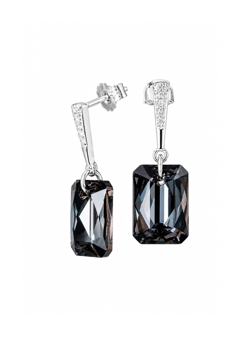 AROS ESTEFANIA PLATA 925 CRISTAL SWAROVSKI® SILVER NIGHT - 1