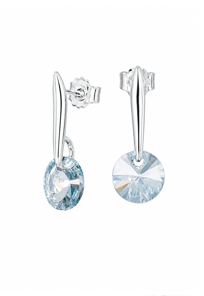 AROS PUNTO DE LUZ PLATA 925 CRISTAL SWAROVSKI® BLUE SHADE - 1