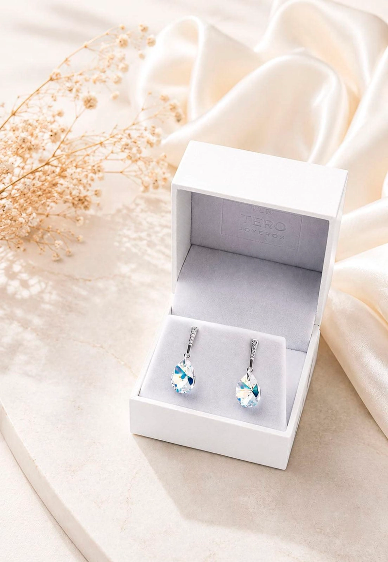 AROS ENCANTO PLATA 925 CRISTAL SWAROVSKI® AURORA BOREAL - 2