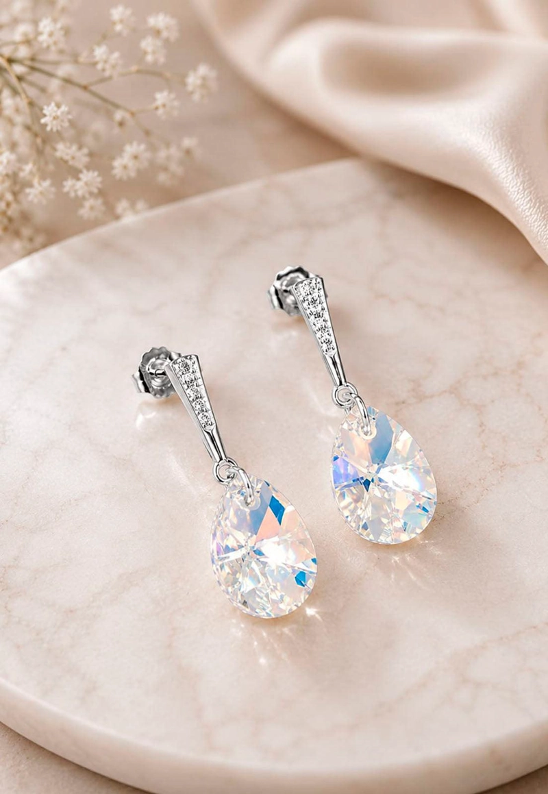 AROS ENCANTO PLATA 925 CRISTAL SWAROVSKI® AURORA BOREAL - 3