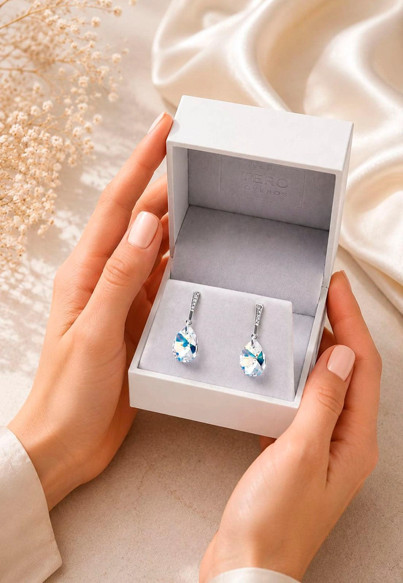 AROS ENCANTO PLATA 925 CRISTAL SWAROVSKI® AURORA BOREAL - 6