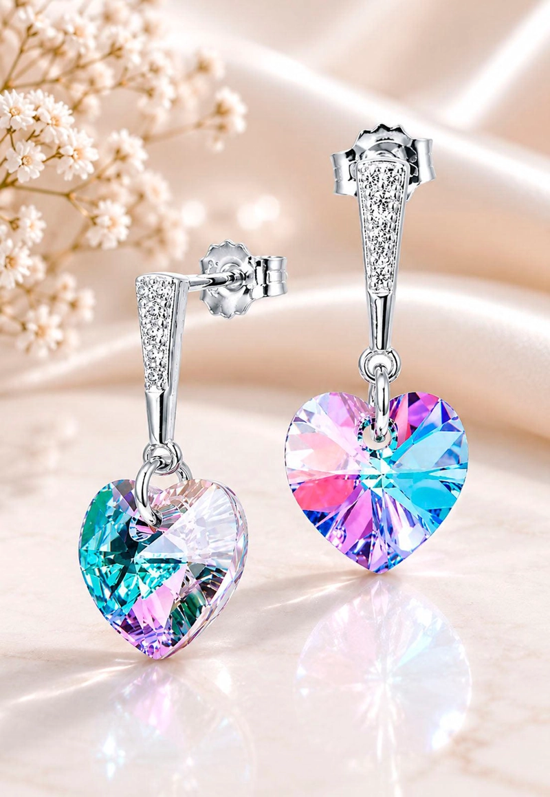 AROS ROMANCE PLATA 925 CRISTAL SWAROVSKI VITRAL LIGHT - 7