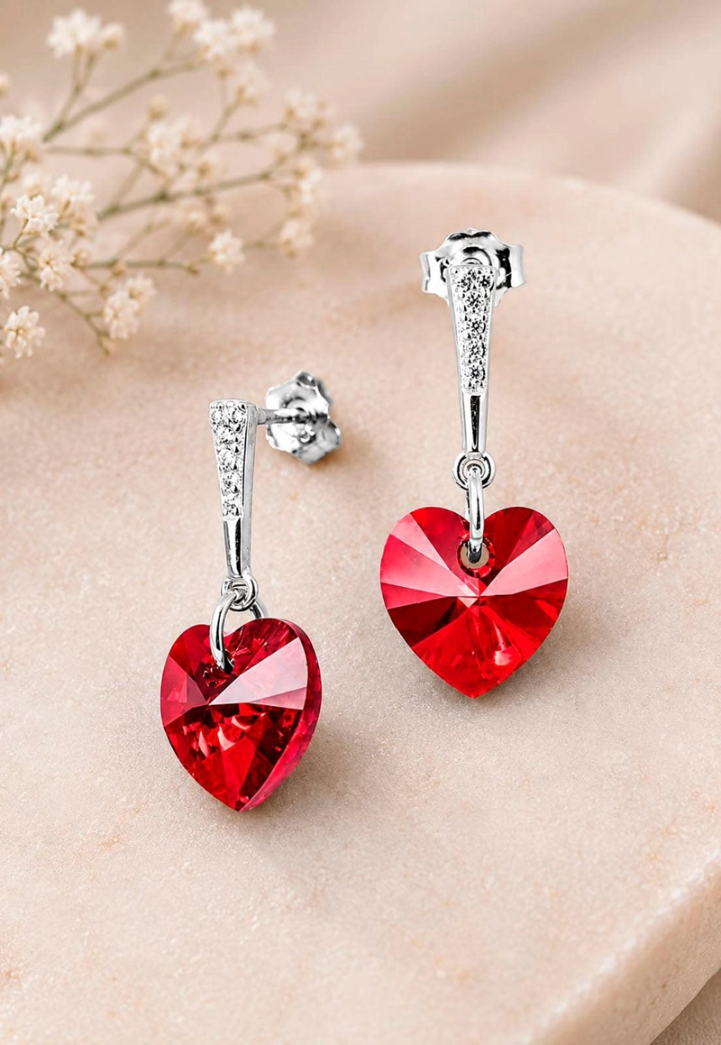 AROS ROMANCE PLATA 925 CRISTAL SWAROVSKI® SIAM - 3
