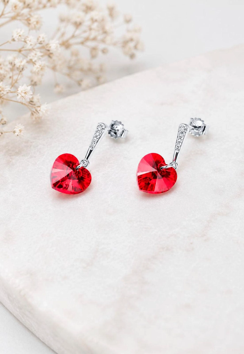 AROS ROMANCE PLATA 925 CRISTAL SWAROVSKI® SIAM - 4