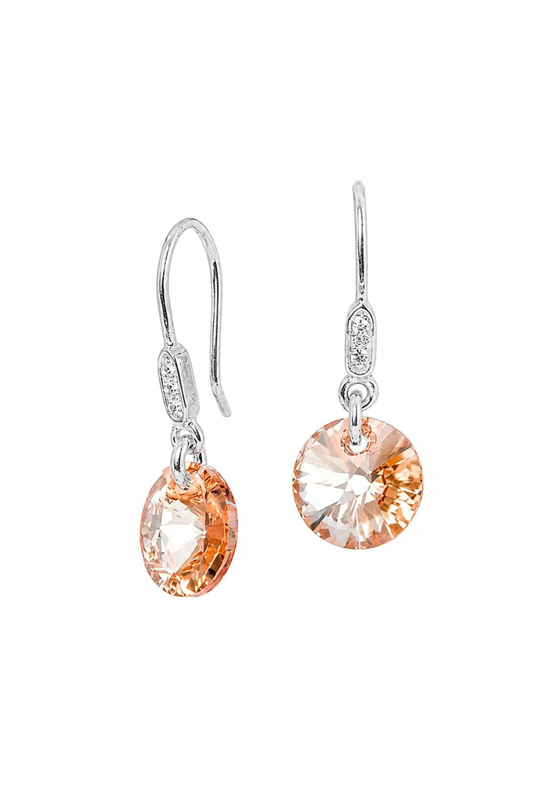 AROS PUNTO DE LUZ CIRCON PLATA 925 CRISTAL SWAROVSKI® GOLDEN SHADOW - 1