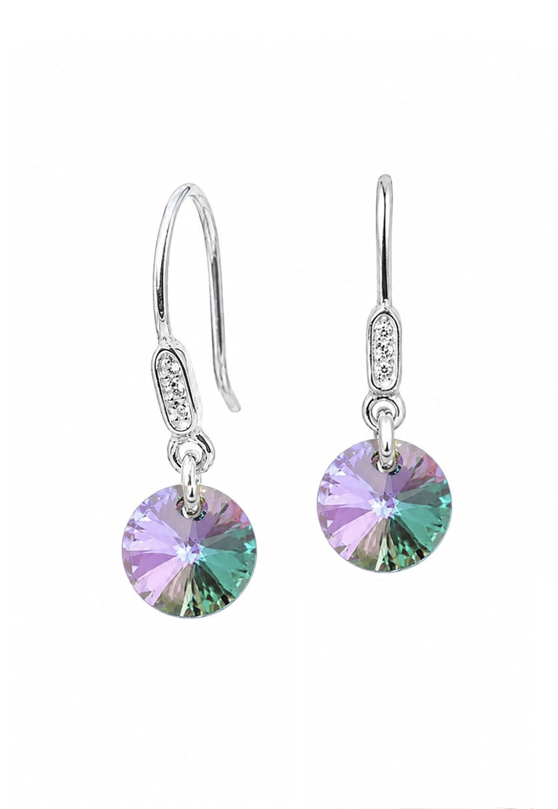 AROS JOYAS MONTERO PUNTO DE LUZ CIRCON PLATA 925 CRISTALES PARADISE SHINE - 1