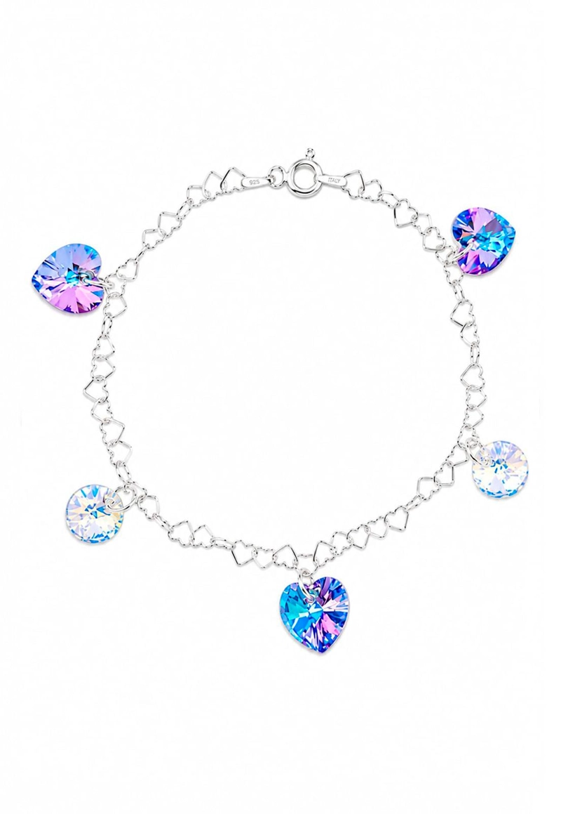 PULSERA JOYAS MONTERO ROMANCE PLATA 925 CRISTALES GENUINOS VITRAL LIGHT - 1