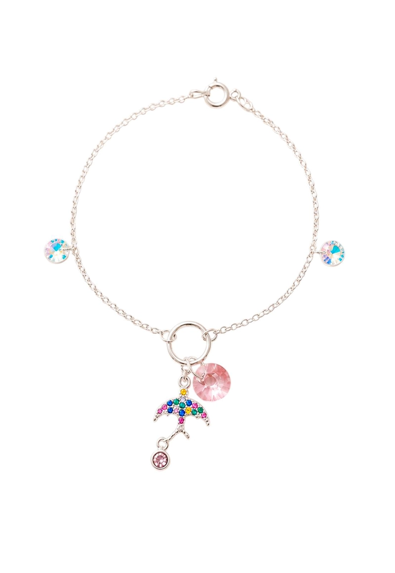 PULSERA GOLONDRINA PLATA 925 CRISTAL SWAROVSKI® LIGHT ROSE - 1
