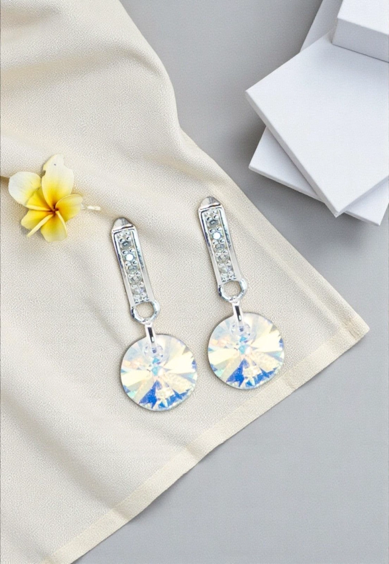 AROS ABRIL BAÑO ORO BLANCO CRISTAL SWAROVSKI® AURORA BOREAL - 3
