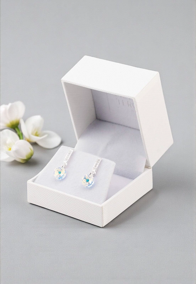 AROS ABRIL BAÑO ORO BLANCO CRISTAL SWAROVSKI® AURORA BOREAL - 4