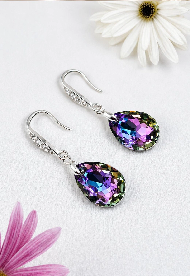 AROS CAPRICHO PLATA 925 CRISTAL SWAROVSKI® VITRAL LIGHT - 5
