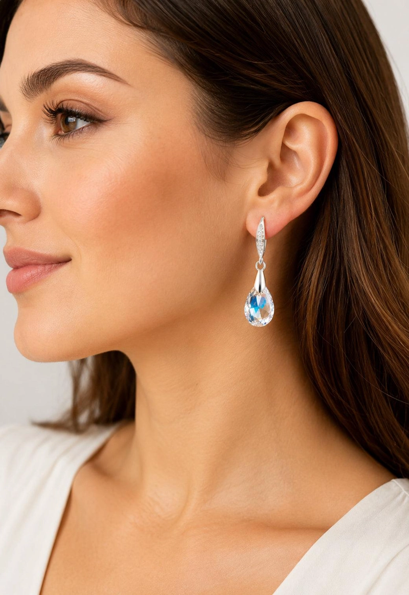 AROS CAPRICHO PLATA 925 CRISTAL SWAROVSKI® AURORA BOREAL - 3
