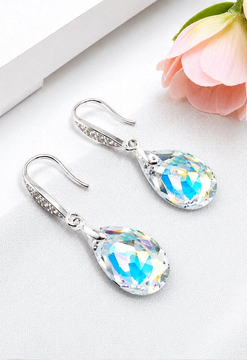 AROS CAPRICHO PLATA 925 CRISTAL SWAROVSKI® AURORA BOREAL - 5