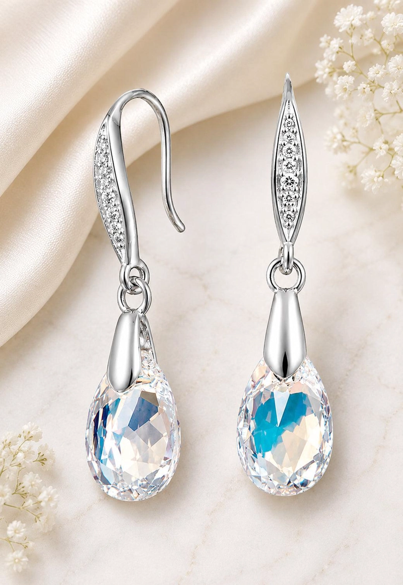 AROS CAPRICHO PLATA 925 CRISTAL SWAROVSKI® AURORA BOREAL - 6