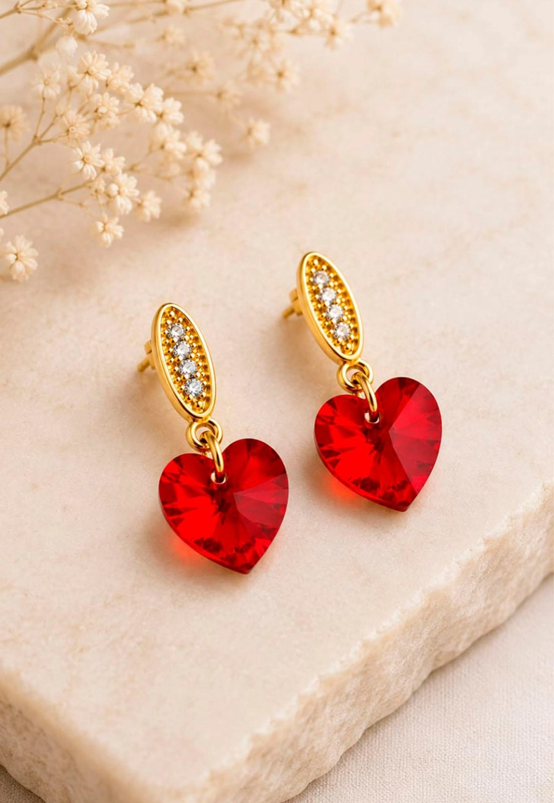 AROS ROMANCE GOLD 24K CRISTAL SWAROVSKI® SIAM - 3