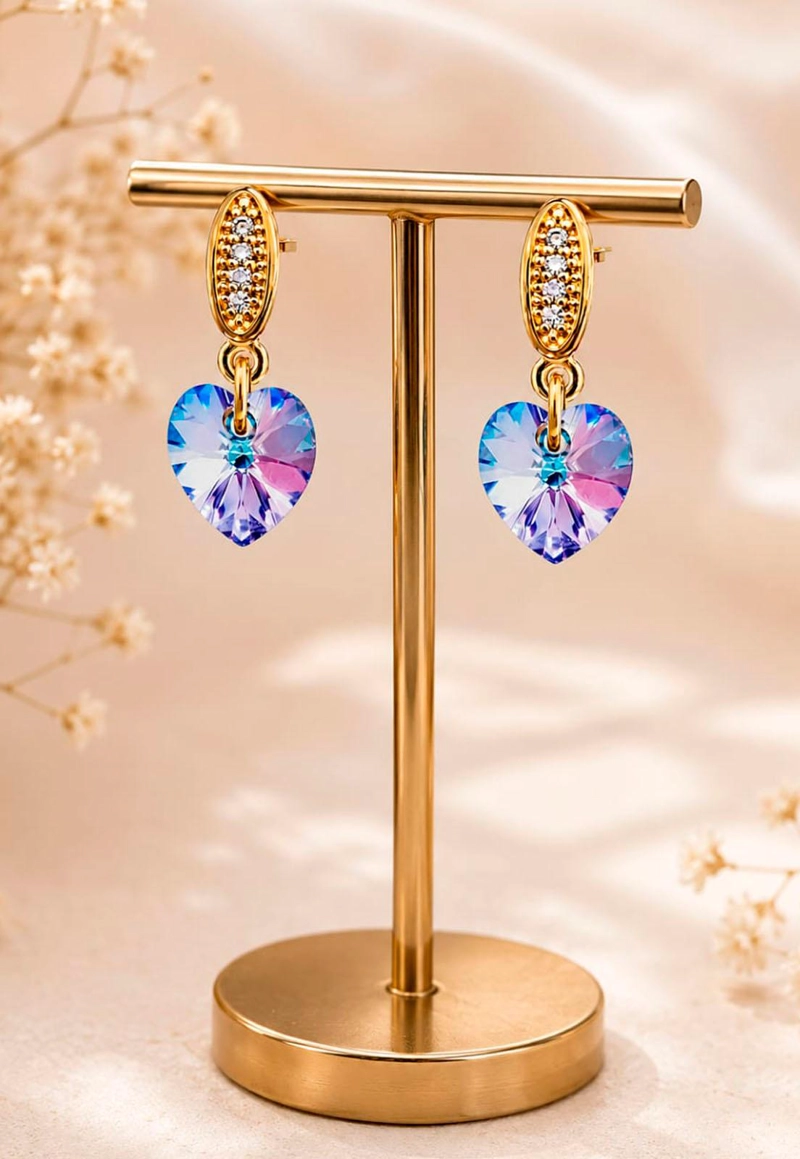 AROS ROMANCE GOLD 24K CRISTAL SWAROVSKI® VITRAL LIGHT - 7