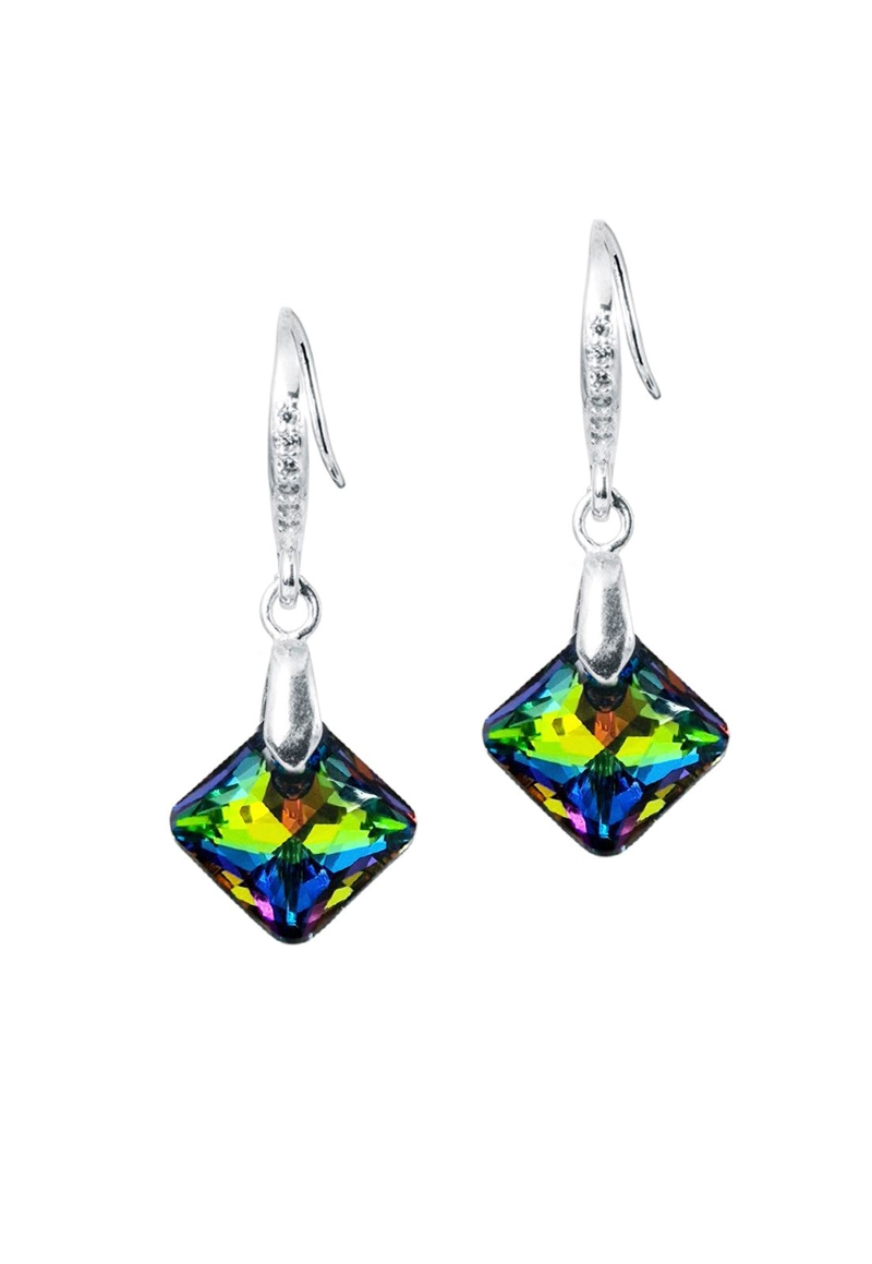 AROS CRISTINA PLATA 925 CRISTAL SWAROVSKI® VITRAL MEDIUM - 1